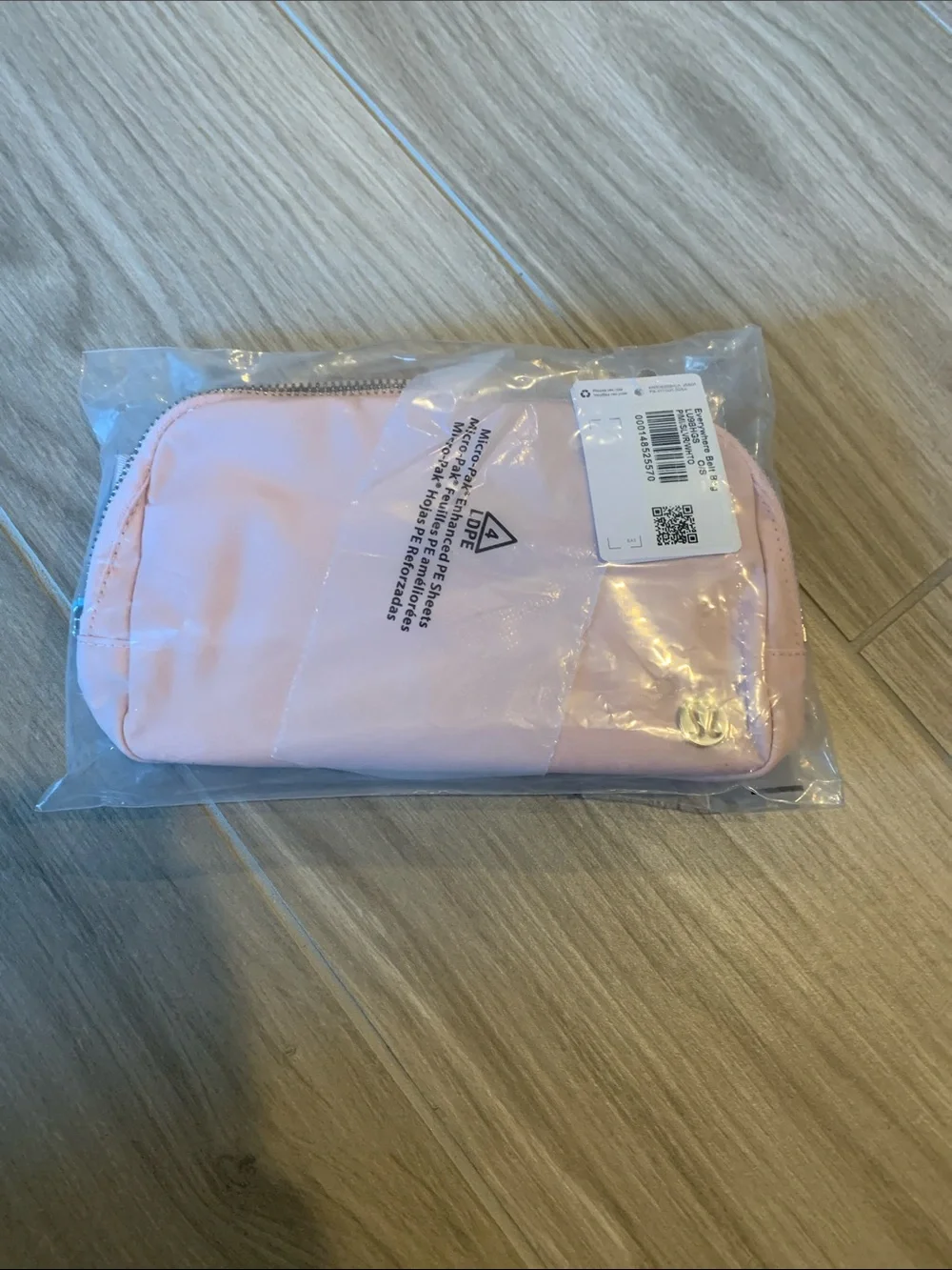 lululemon athletica Light Pink Zip Crossbody Pouch